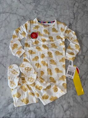 NWT MAGNETIC ME MODAL LION FOOTIE 12/18M